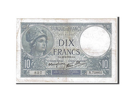 Billet, France, 10 Francs, 10 F 1916-1942 ''Minerve'', 1939, TB+, Fayette:7.9 - 10 F 1916-1942 ''Minerve''