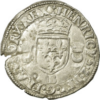 Monnaie, France, Douzain Aux Croissants, 1552, Rouen, TTB, Billon, Sombart:4380 - 1547-1559 Heinrich II.