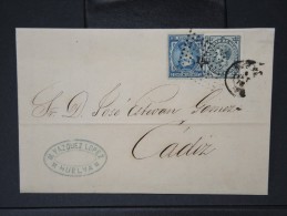 ESPAGNE - Lettre 1874 Avec Timbre - Impôts De Guerre - Détaillons Collection - A Voir - Lot N° 6181 - Lettres & Documents