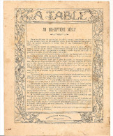 Cahier A Table Un Repas De Famille Au XVII ème Siècle Collection Godchaux Imprimeur à Paris Des Années 1910 - Book Covers