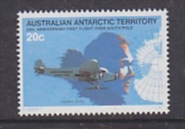 AAT 1979 Admiral Byrd And His Airplane, Map Of Antarctica 1v (20c) ** Mnh (21630P) - Neufs