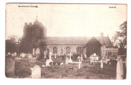 OLD VINTAGE 1911 POSTCARD SOUTHOVER CHURCH LEWES USED 1923 TO HORLEY - Andere & Zonder Classificatie