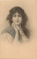 Ref F681-  Illustrateur Wichera - Portrait De Femme -viennoise - M M Vienne No 227- Theme Femmes  -carte Bon Etat - - Wichera