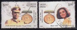 India Used 2004, Set Of 2, Ashoka Chakra Winner, Medel - Used Stamps