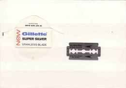 Old Razor Blade+wrappers-Rasierklinge+Verpackungen-Enveloppeur+lames De Rasoir-LAMETTA DA BARBA, Gillette - England - Hojas De Afeitar