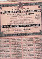 SOCIETE DE CINEMATOGRAPHIE ET DE PHOTOGRAPHIE -KELLER - DORIAN -1928 - Autres & Non Classés