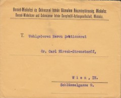 Ungarn Borsod-Miskolczer Debreczner István DAMPFMÜHL-Actiengesellschaft MISKOLCZ 1929 Cover Brief WIEN Austria (2 Scans) - Covers & Documents