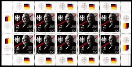 !a! GERMANY 1997 Mi. 1904 MNH SHEET(10) -Ludwig Erhard, Politician - 1991-2000