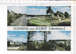 GUEMENE  SUR   SCORFF   -  6 Vues   :  LE  C.E.S. -  L Hôpital Et Les  Nouveaux  Quartiers Résidentiels - Guemene Sur Scorff