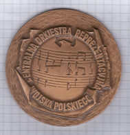 Music Musique, Medal Medaille Poland, Military Orchestra, Centralna Orkiestra Reprezentacyjna Wojska Polskiego - Zonder Classificatie
