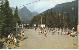 Basketball Camp For Boys, Hyak Washington Conifer Athletic Camp, C1950s Vintage Postcard - Basketball