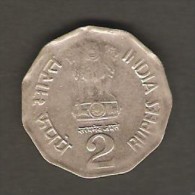 INDIA   2 RUPEES  1998  (KM # 121) - Indien