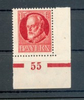 Bayern 115b PlNr PLATTENNUMMER**POSTFRISCH BPP (G8910 - Ungebraucht