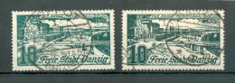 Danzig 259a,b Beide FARBEN Gest. 41EUR (72668 - Usados