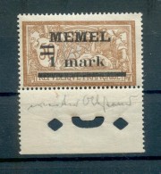 Memel 26yI ABART**POSTFRISCH BPP 240EUR (72721 - Memel (Klaïpeda) 1923