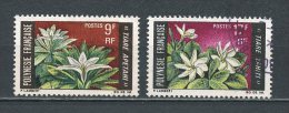 POLYNESIE 1969 N° 64/65 Oblitérés Used TTB Cote 3,45 € Flore Fleurs Flowers Flora Tiare TAHITI - Gebraucht