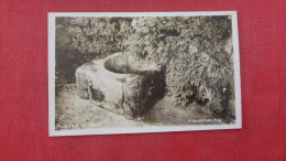 Florida> St Augustine     Fountain Of Youth  RPPC  1818 - St Augustine