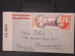 ARGENTINE- Enveloppe Par Avion De Buenos Aires Pour Le Venezuela En 1943 Avec Controle Postal   LOT P4550 - Brieven En Documenten