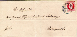 Envelop,sent From Drochtersen,25/3,to Freiburg,26/3,1863,as Scan - Hanover