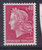 FRANCE N° 1536B 0.40 ROUGE TYPE SCHEFFER PAPIER HUILEUX NEUF SANS CHARNIERE - Neufs