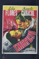 Original Old Cinema/ Movie Advertising Image - Spanish Movie: Embrujo - Lola Flores & Manolo Caracol - Cinema Advertisement