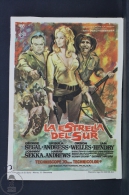 Original Old Cinema/ Movie Advertising Image - Movie: The Southern Star - George Segal, Ursula Andress, Orson Welles - Cinema Advertisement