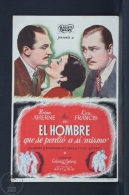 Original Old Cinema/ Movie Advertising Image - Movie: The Man Who Lost Himself - Brian Aherne, Kay Francis - Cinema Advertisement