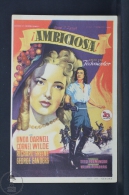 Original Old Cinema/ Movie Advertising Image - Movie: Forever Amber - Linda Darnell, Cornel Wilde, Richard Greene - Cinema Advertisement