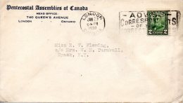 CANADA. N°130 Sur Enveloppe Ayant Circulé En 1930. George V. - Lettres & Documents