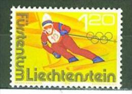 Delcampe - L0049 Ski Slalom Jeux Olympiques De Innsbruck Liechtenstein 1975 Neuf ** - Ski