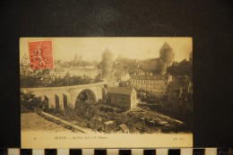 Delcampe - CP, 21, SEMUR Le Pont Joly Et Le Donjon N° 17 Voyagé En 1907 - Semur