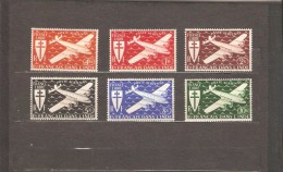 INDE FRANCAISE POSTE AERIENNE  N°1/6  NEUF * - Unused Stamps