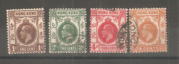 Sellos  Nº 99/102 Hong Kong - Usados