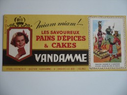 BUVARD VANDAMME N°7  Philippe Le Bel Collection Images Des Rois De France. Années 50. TBon Etat. Pain D'épices Et Cakes - Honigkuchen-Lebkuchen