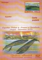 18569- NUNAVUT AND GREENLAND ARCTIC EXPEDITION, BLUE WHALE, POSTCARD STATIONERY, 2003, ROMANIA - Arktis Expeditionen