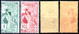 Svizzera-145 - 1900 - Unificato: N. 89, 90 (++) MNH - Privi Di Difetti Occulti. - Unused Stamps