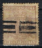 Sello 10  Cts Comunicaciones Barrado, Num 153s º - Used Stamps