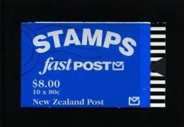 NEW ZEALAND - 1992  $ 8  BOOKLET  FAST POST (PENGUIN)  BAR CODE AT BACK MINT NH - Booklets