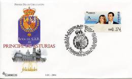 1389. ESPAÑA / SPAIN (2004) - ESPAÑA 2004 - ATM, Boda Príncipe Asturias Y Letizia Ortiz / Royal Wedding - Omslagen