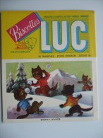 BUVARD LUC BISCOTTES. CP à Découper "BONNE ANNEE" CHATS Se Lançant Des BOULES De NEIGE. Années 50. TRES BON ETAT. - Zwieback