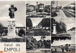 TOSCANA-EMPOLI STAZIONE FERROVIARIA INTERNO VEDUTE MULTIPLE SALUTI DA EMPOLI - Empoli