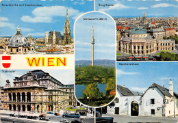 Zs51934 Austria Vienna Peter Church Stephansdom Theatre Opera Beetoven House Donauturm Television Tower - Vienna Center