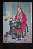 Mongolia. Propaganda. Woman - Embroidery Work  - Old Postcard 1968 - Mongolei