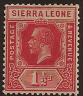 SIERRA LEONE 1921 1 1/2d KGV SG 133 HM PN278 - Sierra Leone (...-1960)