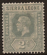 SIERRA LEONE 1912 2d KGV SG 115 HM PL141 - Sierra Leone (...-1960)