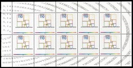 !a! GERMANY 1998 Mi. 2005 MNH SHEET(10) -Intern. Congress Of Mathematics - 1991-2000