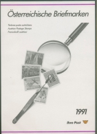 Österreich 1991 Jahresmappe Der Post Mit Allen Ausgaben Postfrisch (SG5771) - Ganze Jahrgänge