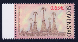 2014 SLOVACCHIA "CENTENARIO PRIMA GUERRA MONDIALE / WORLD WAR I VICTIMS" SINGOLO MNH - Unused Stamps