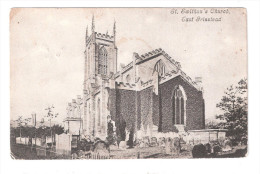 ST SWITHIN'S CHURCH EAST GRINSTEAD USED 1914 SENT TO MASTER TAYLOR WREN COTTAGE HENLY DOWN CATSFIELD NR BATTLE - Altri & Non Classificati