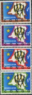 DA1374 DRC 1963 Flag Map 4v MNH - Nuevos